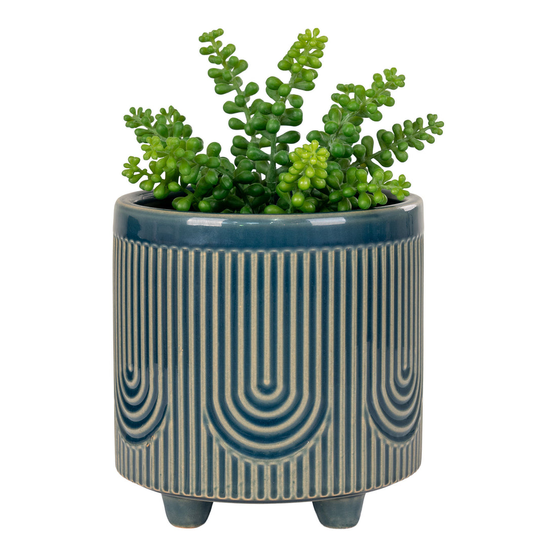 Yrttipot - Yrttipotissa keramiikassa, sininen, iso, Ø20x19,5 cm - 1 - tietokoneet