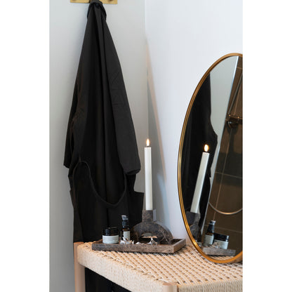 Kynttilänjalka - kynttilänjalka marmorissa, ruskea, 15x3,5x11 cm