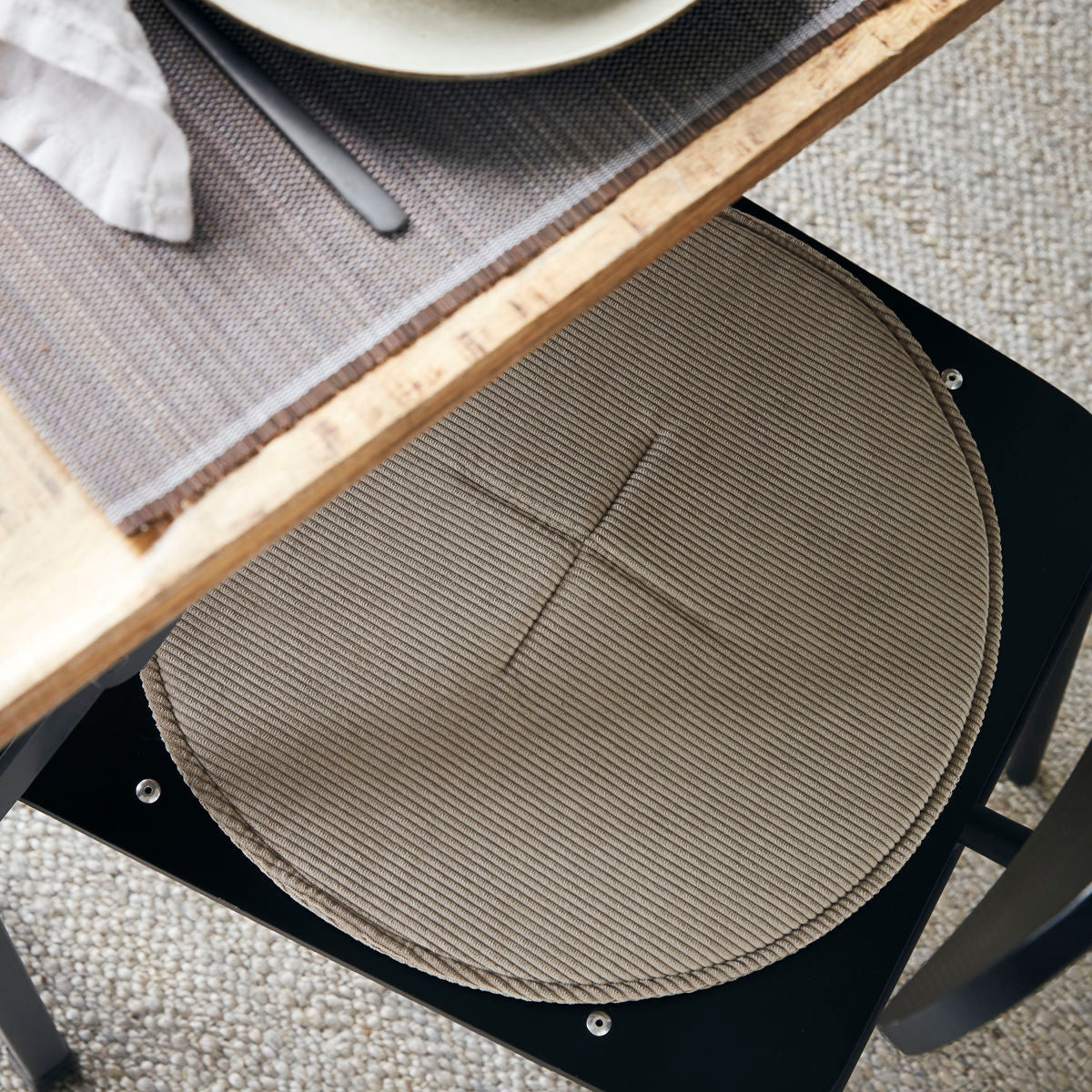 House Doctor Siddehynde, Cord, Sand Ø35 cm - House Doctor - DesignGaragen.dk