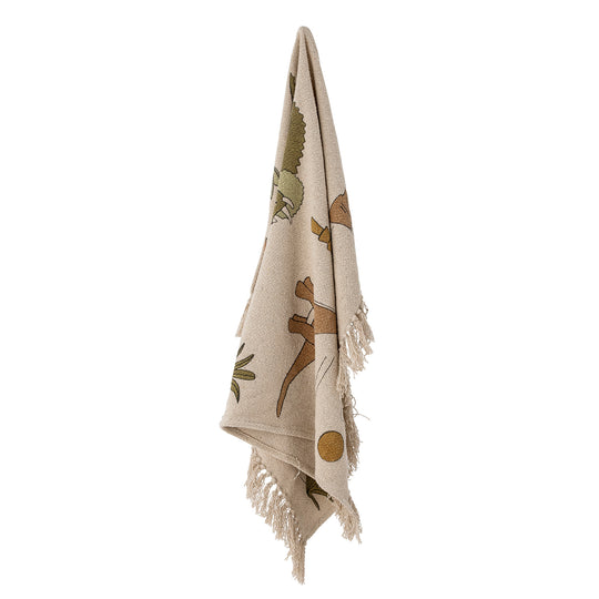 Maurice Plaid, Natur, Genanvendt Bomuld - L100xW80 cm - BLOOMINGVILLE MINI - DesignGaragen.dk