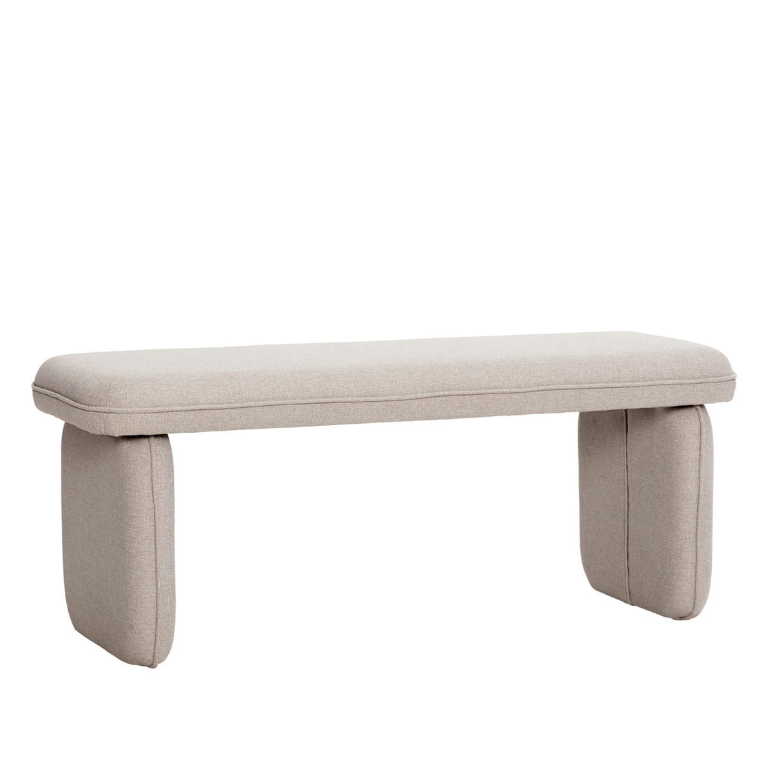 Hübsch Mellow Bench - hiekka 100x38xh40cm