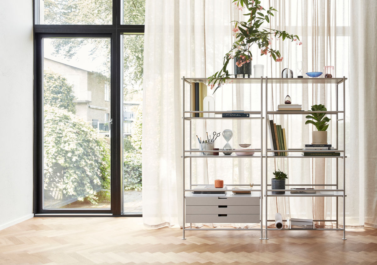 Hübsch Divide -hyllyharmaa