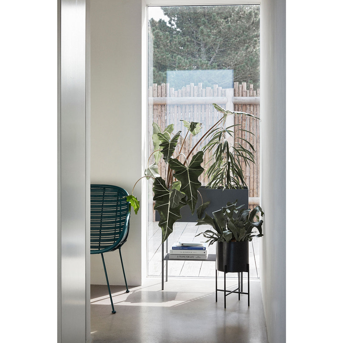 Hübsch Norm Plant Box Grey