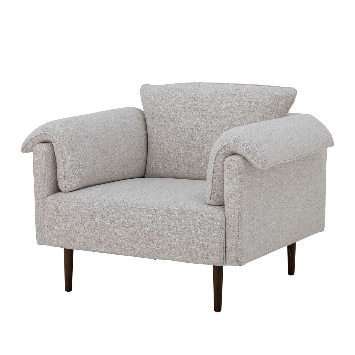 Bloomingville Chesham Lounge Stol, Hvid, Polyester - Bloomingville - DesignGaragen.dk