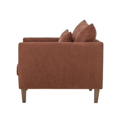 Creative Collection Thess Lounge-tuoli, ruskea, FSC® Mix, Regain Poly -materiaali