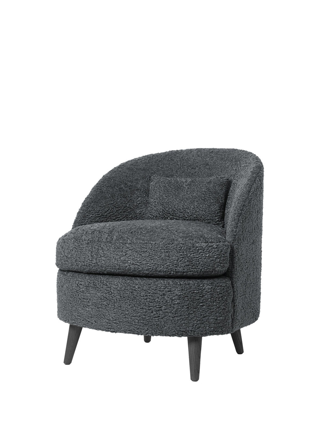 Viihtyisä elävä Andrea Lounge -tuoli - hiili (FR)