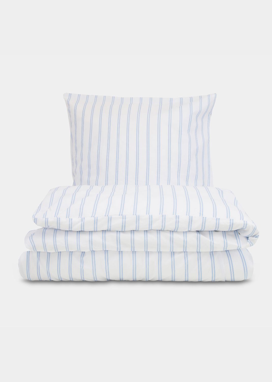 Sekan Studio Blank X Sekan - Cotton Percale Bed Set - Sininen strib