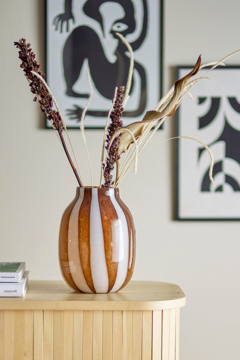 Bloomingville Mayah Vase, Brun, Glas - Bloomingville - DesignGaragen.dk