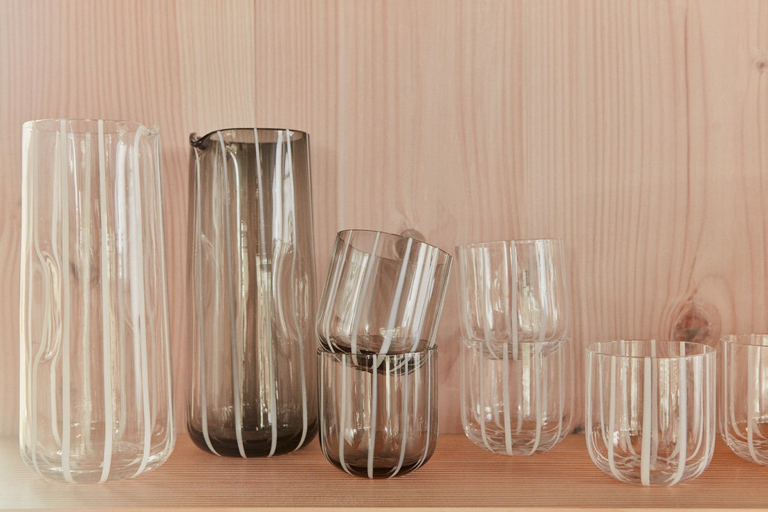 OYOY LIVING Mizu Glas - Pakke med 2 - Grå