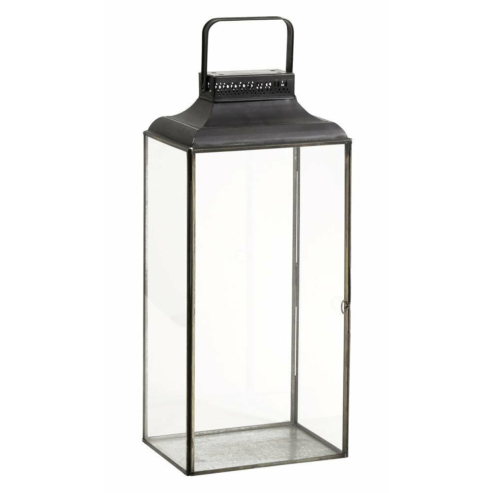 Nordal BLACK lyhty rautaa - suorakaiteen muotoinen - h50 cm - musta