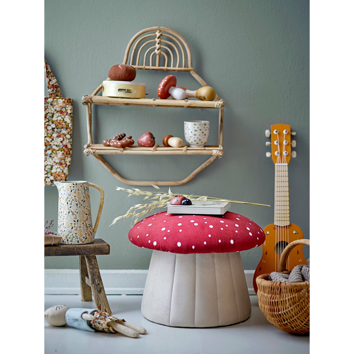 BLOOMINGVILLE MINI Jonn Legetøj, Natur, Lotus - D11xH11 cm, Set of 7 - DesignGaragen.dk.