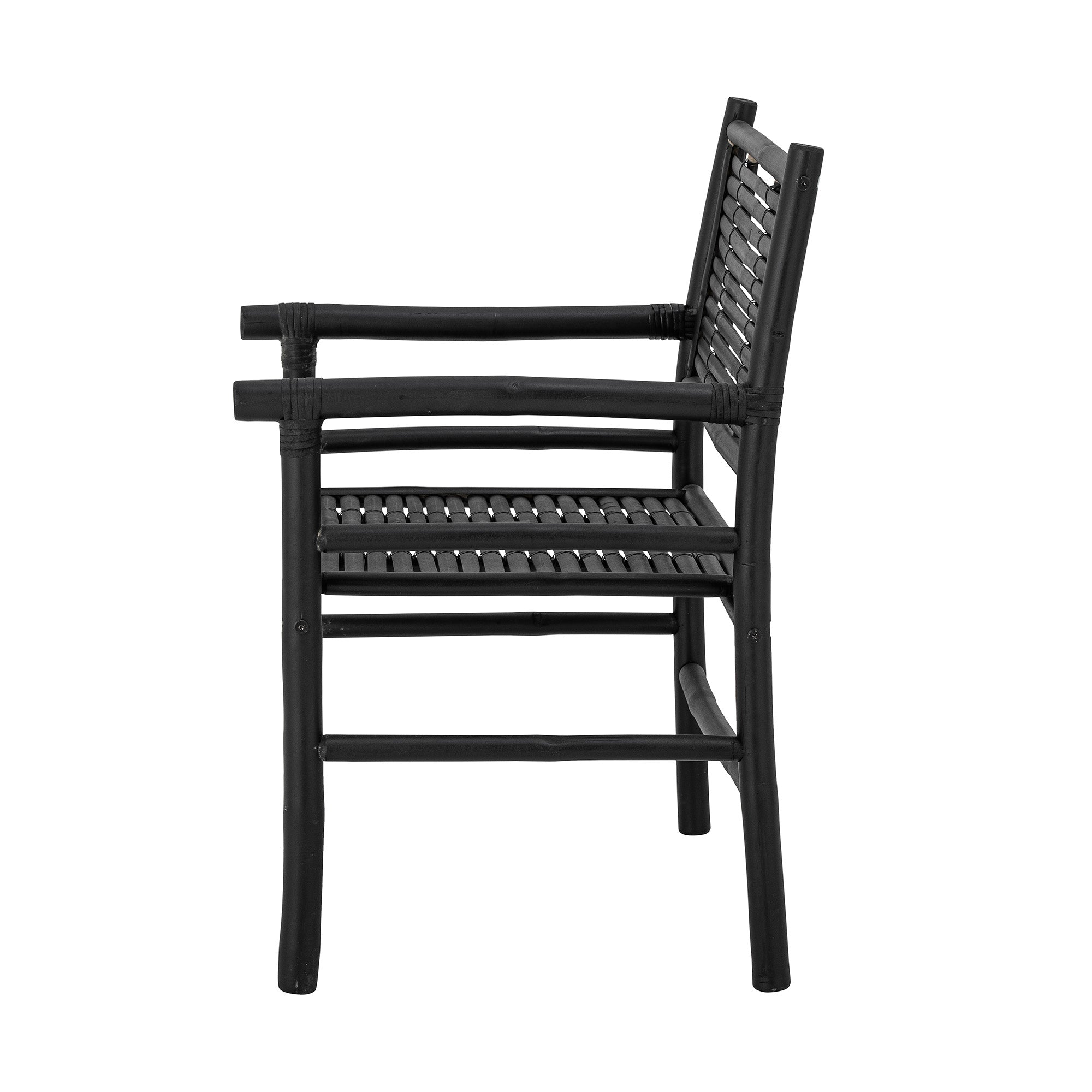 Coen Lounge Stol, Sort, Bambus - L53xH84xW63 cm - BLOOMINGVILLE - DesignGaragen.dk