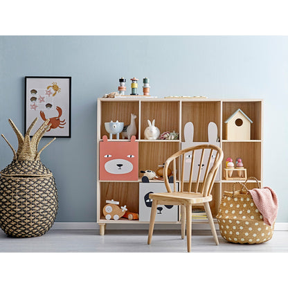 Hasham Legetøjsmad, Rød, Krydsfiner - L13,5xH15xW11,5 cm, Set of 5 - BLOOMINGVILLE MINI - DesignGaragen.dk
