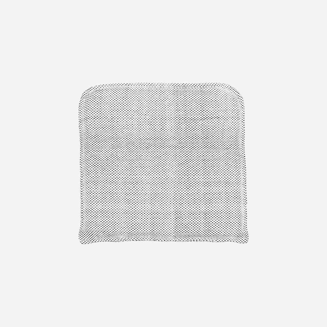 Talo-lääkärin puolella tyyny täyteaineella, cuun, mustavalkoinen-l: 48 cm, W: 48 cm, H: 4,5 cm