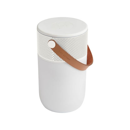 KreaFunk - aGlow Bluetooth-kaiutin - valkoinen/valkoinen grilli