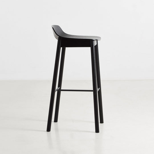 WOUD - Mono bar stool - Black - WOUD - DesignGaragen.dk