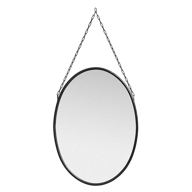 Nordal Downtown Mirror - soikea - musta rauta 31x42