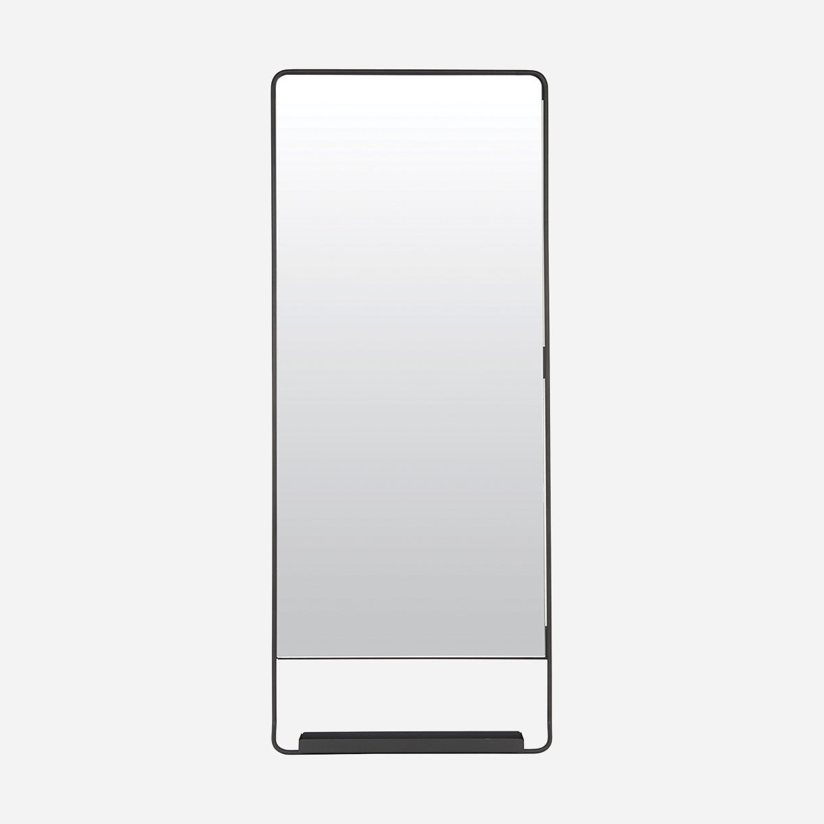 Talo-lääkäri-Mirror hyllyllä, tyylikäs, musta-W: 45 cm, H: 110 cm, D: 7 cm