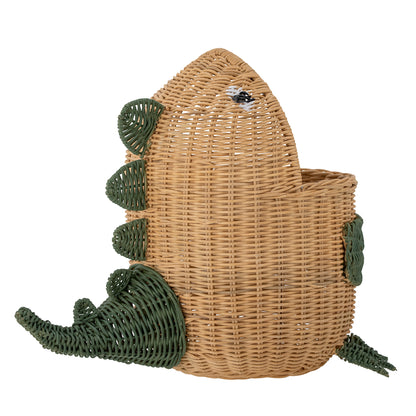 BLOOMINGVILLE MINI Eddi Kurv, Natur, Rattan - L57xH48xW37 cm - DesignGaragen.dk.