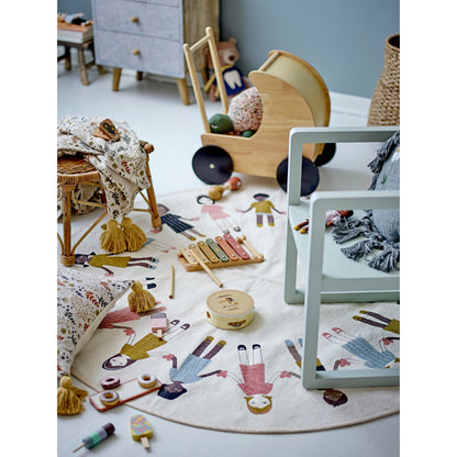 BLOOMINGVILLE MINI Edy Legetøjs Dukkevogn, Natur, Gummitræ - L45xH50xW29 cm - DesignGaragen.dk.