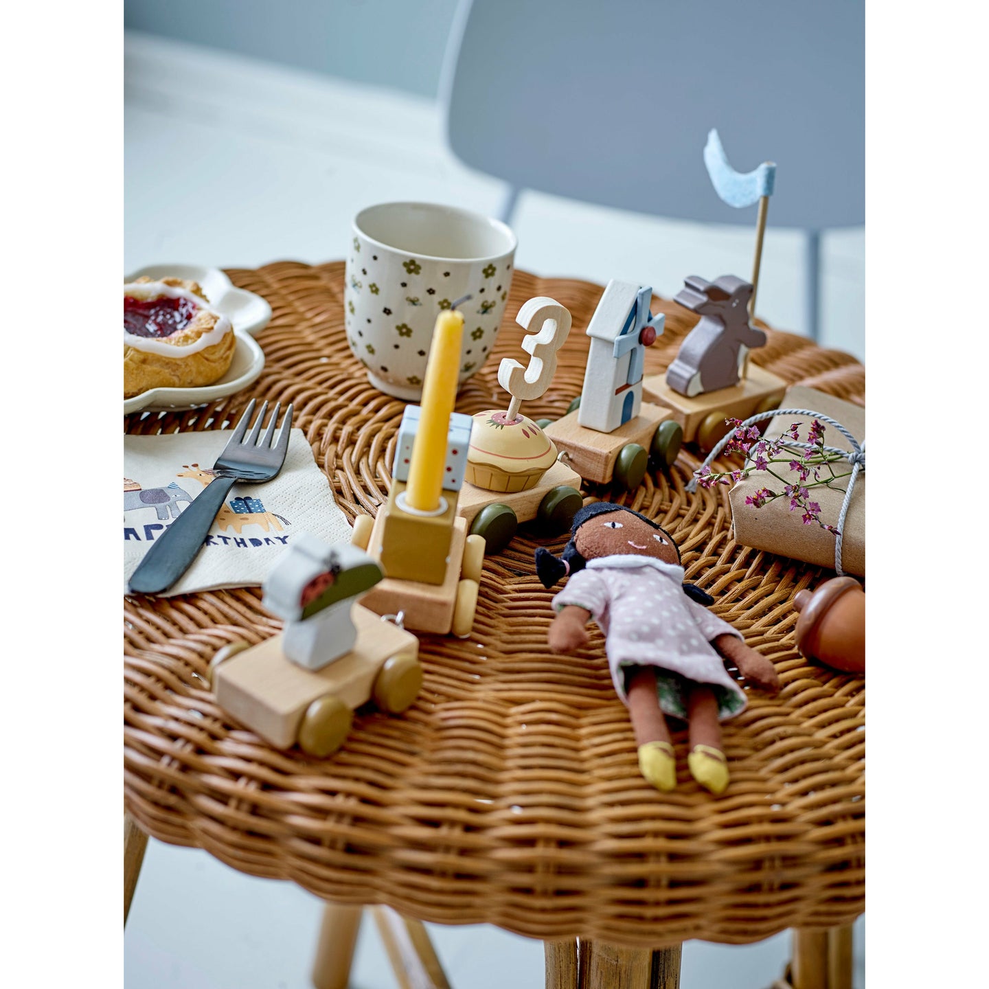 Hella & Stella Doll, Lilla, Bomuld - L6xH16 cm, Set of 2 - BLOOMINGVILLE MINI - DesignGaragen.dk