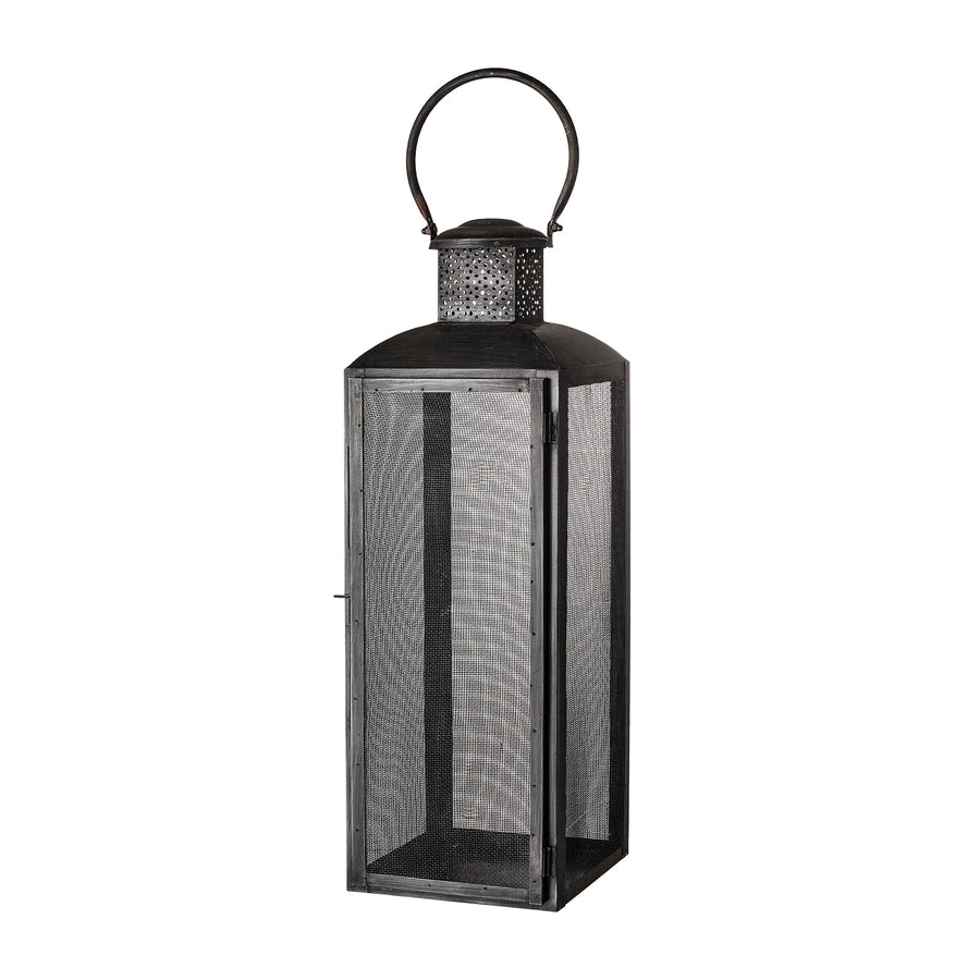 BLOOMINGVILLE Tidus Lanterne, Sort, Metal - L20xH57xW20 cm - DesignGaragen.dk.