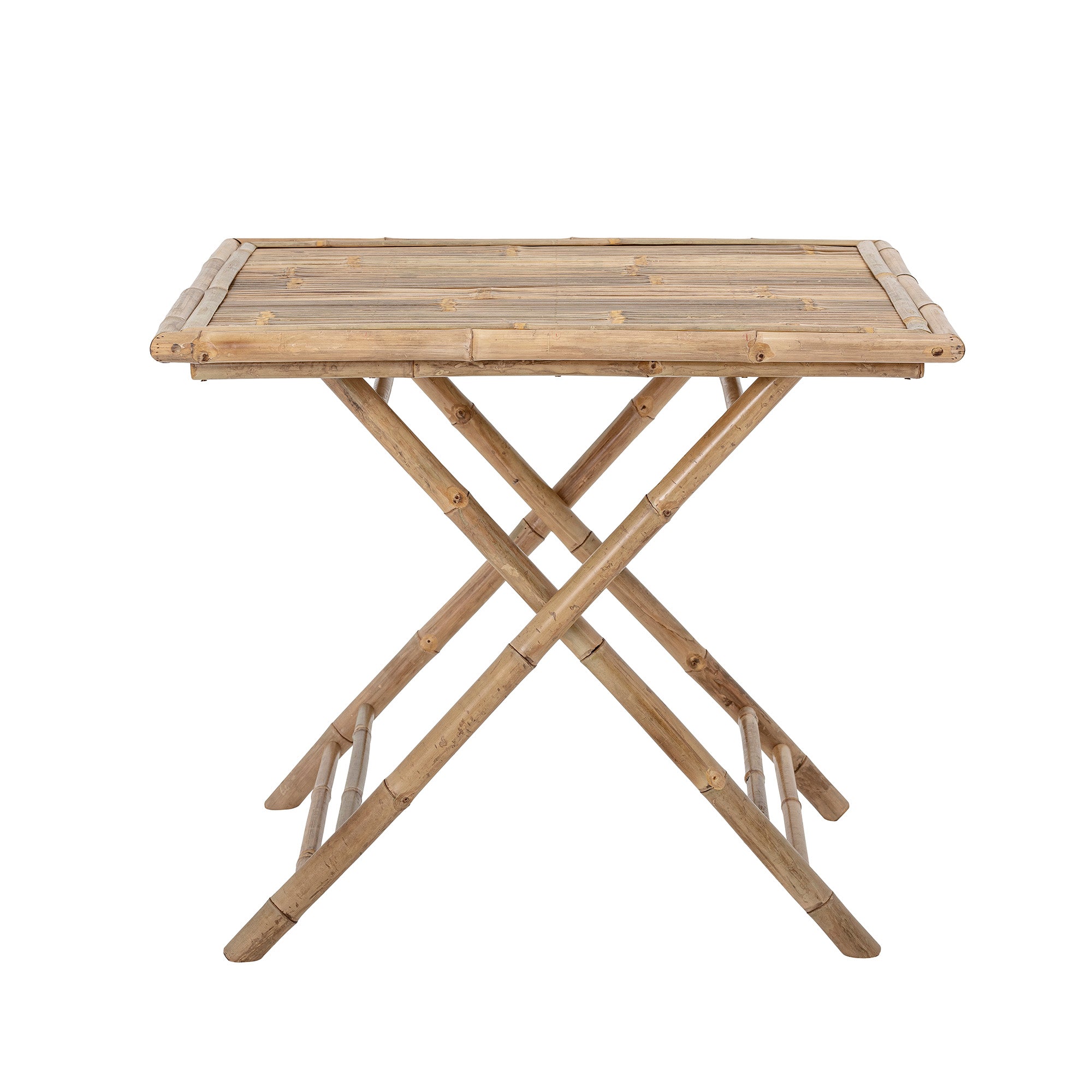 BLOOMINGVILLE Sole Spisebord, Natur, Bambus - L90xH75xW90 cm - DesignGaragen.dk.