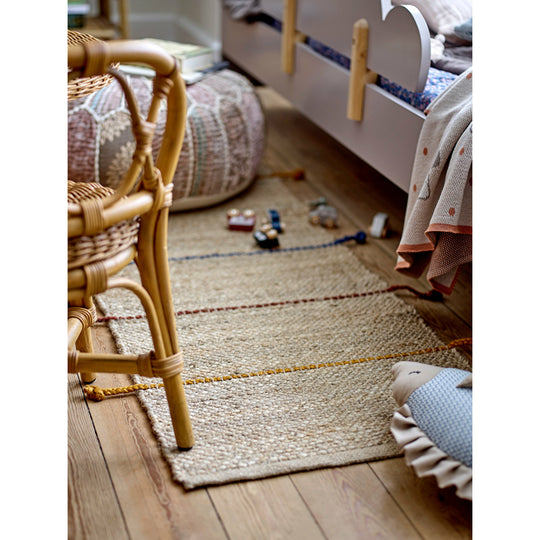BLOOMINGVILLE MINI Clas Tæppe, Natur, Jute - L200xW50 cm - DesignGaragen.dk.