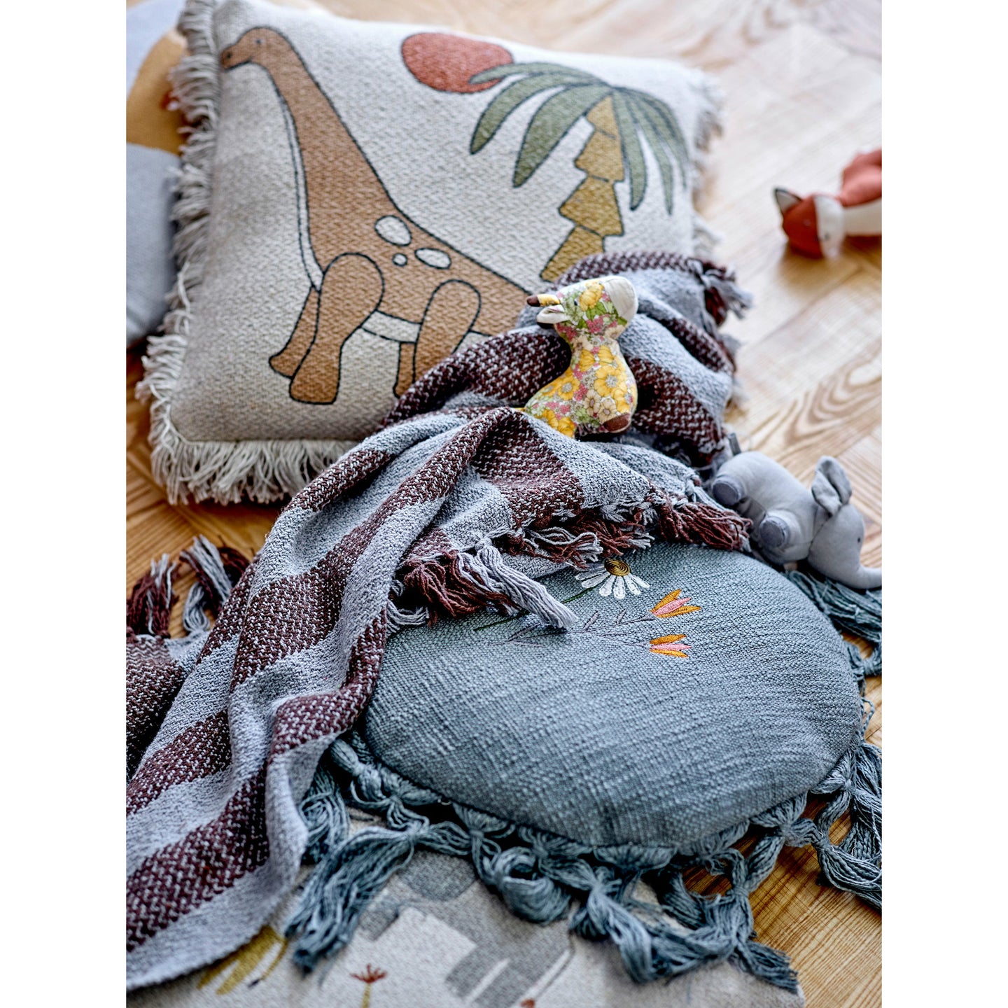 Neah Tæppe, Hvid, Bomuld - L200xW50 cm - BLOOMINGVILLE MINI - DesignGaragen.dk